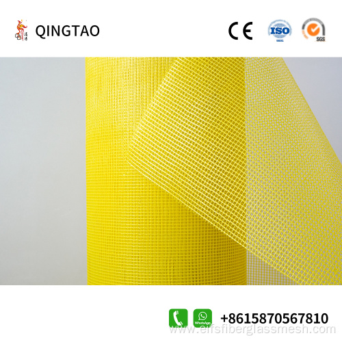 Yellow mesh cloth for interior and exterior walls